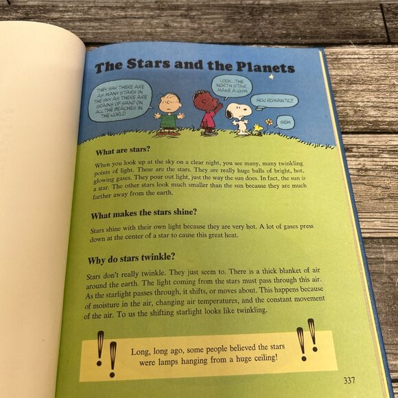 1980s Charlie Brown's Cyclopedia Featuring Stars and Planets Book Volume 8 - Picture 2 of 9